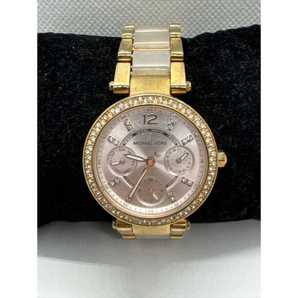 Michael Kors Mini Parker MK6110 Women\'s Rose Gold Analog Dial Wrist Watch JNA838 main image 6